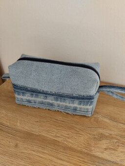 Džínová kosmetická taštička