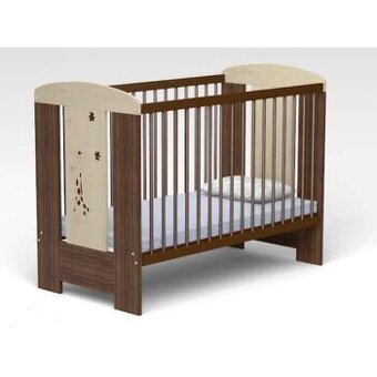 Dětská postýlka s matraci a uzavřeným šuplikem