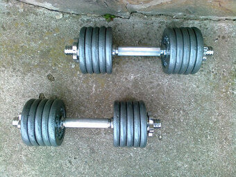 Jednoručky činky 2x15kg za 1990,-Kč NOVÉ