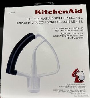 KitchenAid 5KFE5T plochý šlehač se stěrkou nový