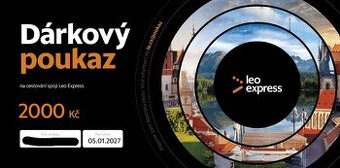 Poukaz Leo Express 2 000 Kč – prodám se slevou