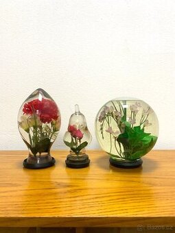 Retro dekorace živé květy 70. léta - 1