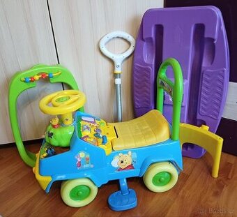 Odrážedlo 4 v 1 Medvídek Pu