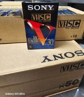vhs c kazety sony