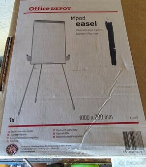 Flipchart stojan 100×70 cm – Office Depot – nový v krabici