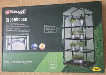 Parkside fóliovník, 4x regálek 69 x 160 x 49 cm