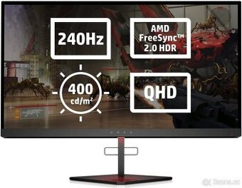 Herní monitor HP OMEN X 27 – 240Hz / QHD / 1ms – TOP STAV