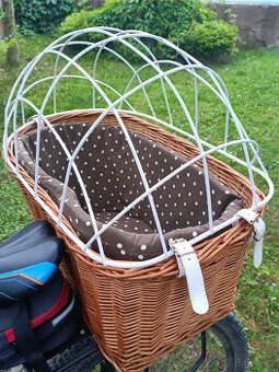 KOŠÍK na kolo pro pejska / kočičku do 15 kg (vč. mřížky)