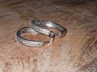 Stříbrné náušnice kruhy