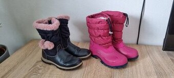 Dětské zimní boty 2 páry vel.32