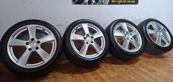 Alu kola R17 5x112 Dezent + letní pneu 225/45/17 Dunlop