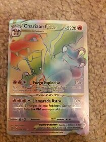 Rainbow charizard v star Pokemon karta