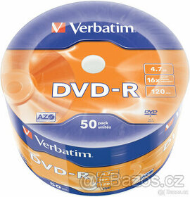 VERBATIM DVD-R 4,7GB, 16x, 50 ks