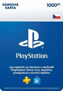 PlayStation store kredit 1000Kč