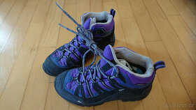boty turistické dětské kotníkové vel. 35 fialové