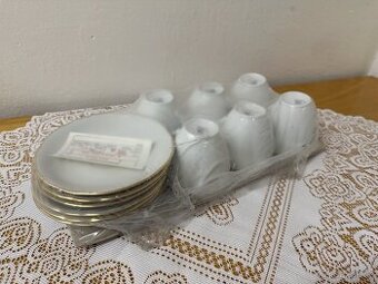 Set na kávu/čaj Karlovarský porcelán nepoužitý orig. balení