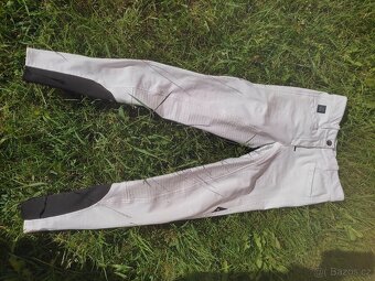 Bílé závodní rajtky Equiline Premium grip