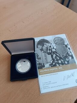 Stříbrná mince Dana a Emil Zátopkovi PROOF