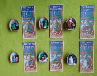 Kinder figurky - vánoční sada "oříšky"-všechny BPZ
