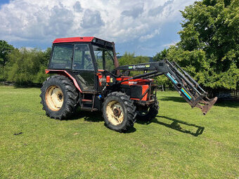 Zetor 4340 s čelním nakladačem s SPZ - 1