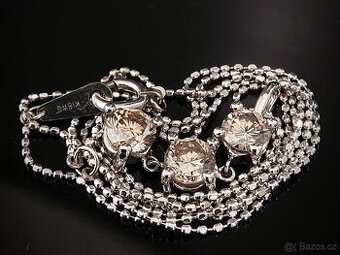 LUXUSNÍ 18 KARÁTOVÝ ZLATÝ DIAMANTOVÝ PŘÍVĚS 1.00 CT