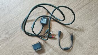 AV kabel (composite) a Kabelový ovladač USB xbox 360
