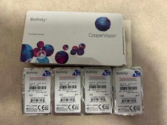 Čočky na měsíc, Biofinity, 4 ks, -2 dioptrie