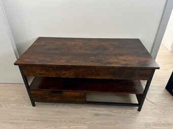 Výsuvný Konferenční stolek - skříňka, wenge barva