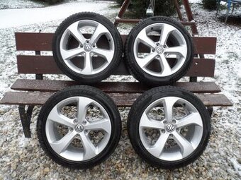 Originál Alu VW +Zimní Pneu Pirelli 205/50/17, ET 46 5X112