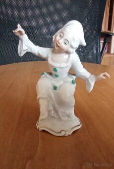 SLEVA porcelánová figurka Kolombina Rosenthal