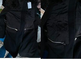 Černý elegantní kabát