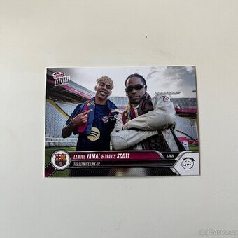 Topps Now Lamine Yamal & Travis Scott