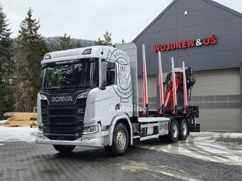 Scania R580 V8 do drewna lesovuz