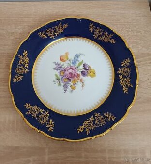 Porcelán talíř luxusní Československo porcelánový -  25 cm