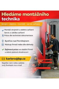 Montážní / servisní technik – strojní nebo elektro