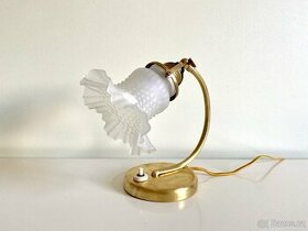 Starožitná mosazná stolní lampa lampička Art Deko