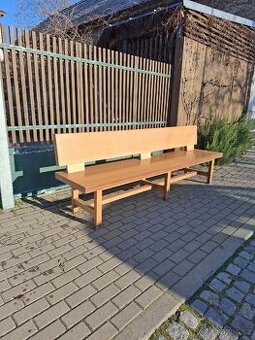 Lavice z tvrdého dřeva délka 250cm