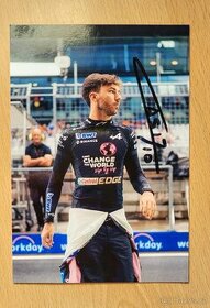 Pierre Gasly Formule 1 originální autogram na fotografii