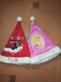 Vánoční čepice Santa Klaus cars, princezna Disney