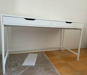 Kancelářský stůl bílý - 132x58 cm - 1