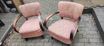 Halabala křesílka, křesla, k renovaci, historické, retro