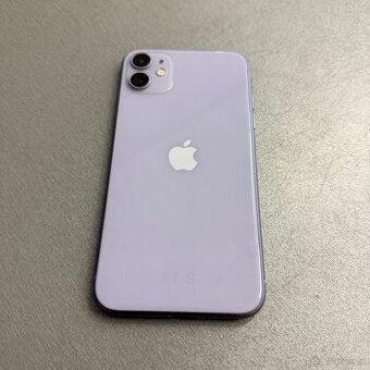 iPhone 11 128GB fialový, pěkný stav, 12 měsíců záruka