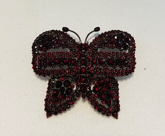 Velký motýl české granáty v tombaku. - 1