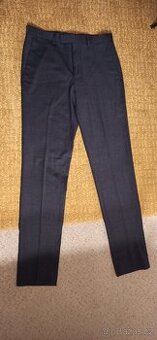 Modern slim vlněné společenské kalhoty LIMITED (M&S)