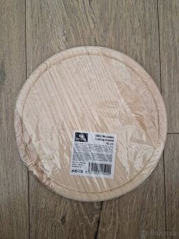 Nové kulaté dřevěné prkénko 22 cm - 1