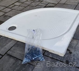 sprchová vanička rohová 80cm a výška 3cm