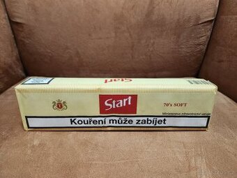 Retro kartón cigaret ŽLUTÉ START bez filtru