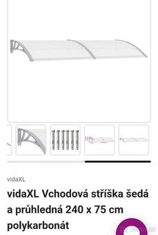Polykarbonátový přístřešek nad vchodové dveře