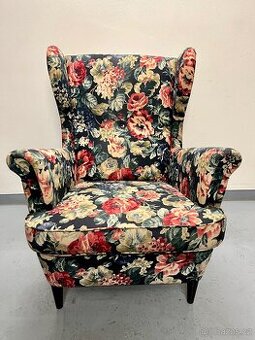 křeslo ušák IKEA Strandmon vč. polštářku