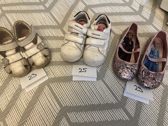 dětské boty vel. 23(Primigi), 25(Geox) a 29(HM)